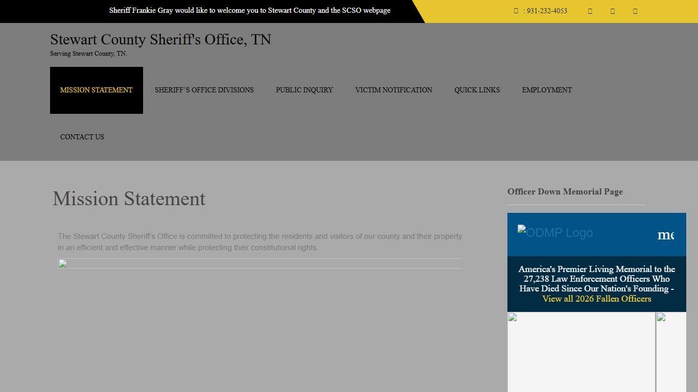 Stewart County Sheriff's Office, TN – Serving Stewart County, TN.